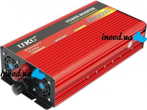 Автомобильный преобразователь авто UKC AR-4000M 12V-220V 4000W автомобильный инвертор напряжения тока 12В 220В 4000 Вт с функцией плавного пуска 