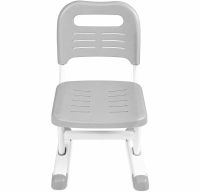 Bambi M 4818-4 Children's Desk and Chair Set—School Desk and Height-Adjustable Chair with Bookrest, for Ages 3 and Up, NJ-492, Gray
