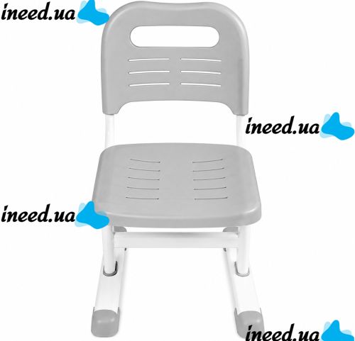 Bambi M 4818-4 Children's Desk and Chair Set—School Desk and Height-Adjustable Chair with Bookrest, for Ages 3 and Up, NJ-492, Gray
