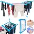 Floor Folding Clothes Dryer HP227 Blue 172x60x87 cm reinforced folding clothes dryer, clothes rack up to 15 kg Blue