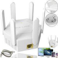 Бездротовий Wi-FI Репітер підсилювач сигналу Repeater AND LV-WR56T до 300 Мбіт/з WLAN ретранслятор розширювач діапазону вай фай роутера 6 антен