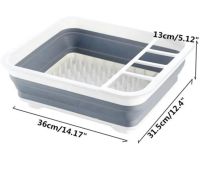 Folding Kitchen Dish Dryer Kitchen Craft Joseph Extend BN-090 folding, silicone dryer for plates and kitchen appliances, pallet