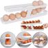 Полка органайзер для хранения яиц Egg Dispenser AND568 двухуровневый пищевой контейнер с автоматической подачей, лоток в холодильник на 2 уровня