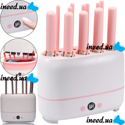 Silicone Nail Brush Dryer Makeup Brush Dryer Machine LY-610 12 Holes USB Stand for Drying and Storing Brushes with Thermal Control