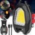 Нагрудний акумуляторний LED ліхтарик брелок Police Lamp W5144 з прикурювачем і свистком, похідний ліхтар із запальничкою і брелоком 7 режимів від USB