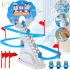 Children's musical track Happy Penguin 3011 slide with penguins, automatic elevator with sound effects on batteries Penguins on the slide
