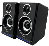 Wired Computer Speakers Jedel S-578 2.0 6W Stereo RGB Speaker with Volume Control, Backlit Speaker for PC and Laptop from USB