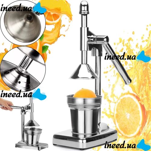 Ручна настільна соковижималка прес Manual Juicer AND841 для соку цитрусових і гранатів, механічний прес з нержавіючої сталі для фруктів