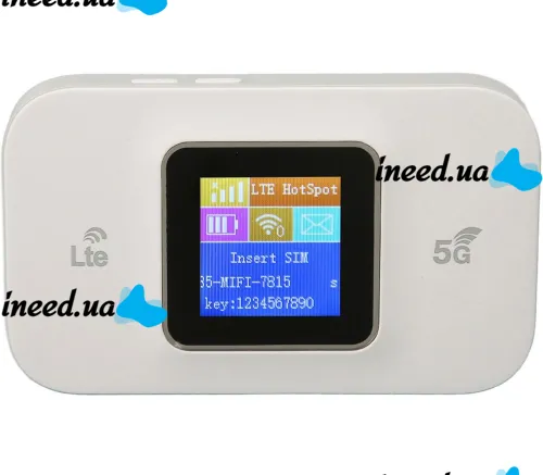Wireless Mobile Wi-Fi Pro MF68E 4G/5G Cordless Wifi Router with SIM card slot and removable battery