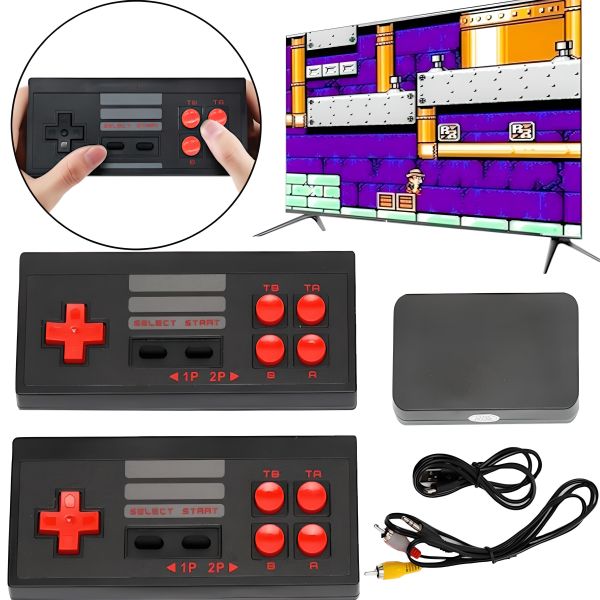 8bit U-BOX EXTREME Mini Game Box AHH-07 620 games with 2 wireless joysticks Portable 8bit console with built-in games D600
