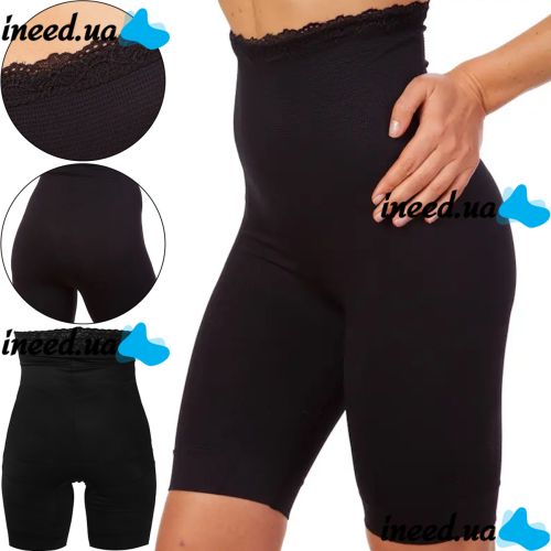 Стягуючі шорти для корекції фігури California Beauty Slim'n Lift, Стягуюча жіноча білизна Слім енд Ліфт Силует із завищеною талією Чорні
