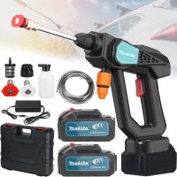 Бездротова мийка високого тиску Makita DHW050ZK 48V 2AH 2 акумулятора для мийки авто, акумуляторна Автомийка розпилювач Макіта AK47 в кейсі