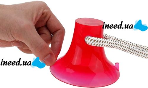 Игрушка канат для кошек и собак Dog Toy Rope жевательный резиновый массажный мяч на веревке с присоской для чистки зубов домашних животных 38х10 см