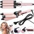 VGR V-593 100W 26mm Ceramic Triple Wave Curling Iron VGR V-593 100W Triple Wave Curling Iron for 3 waves, a device for styling and tousling Hollywood curls Beige