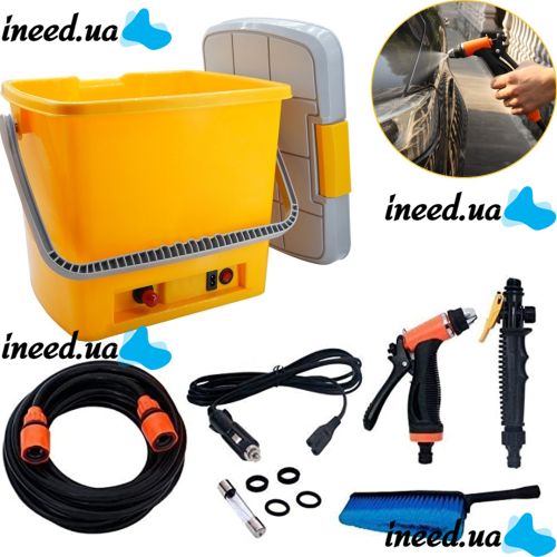 Портативна Автомийка високого тиску High Pressure Portable Car Wash, переносна автомобільна мийка від прикурювача, мийка для автомобіля