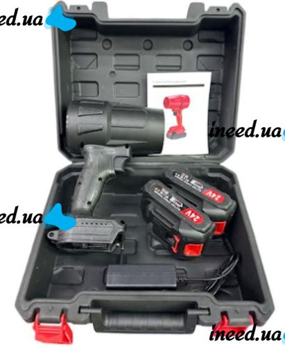 Cordless Blower ETP LD18-21V Cordless Blower ETP LD18-21V for snow and leaf removal with 2 batteries, Cordless Dust Blower Black