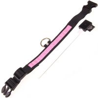 Luminous Fabric Collar Glow Ring for Cats and Dogs LED Neon with LED Backlight on Battery with USB for Pets