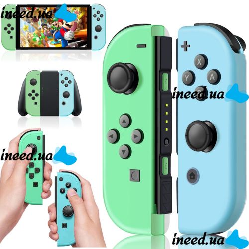 Бездротові контролери Joy-Con Blue Green для Nintendo Switch J-C PAD ігровий змінний перемикач джойкон 103х44х28 мм геймпад USB Bluetooth
