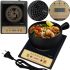 Induction touch electric stove Domotec MS-5833 1 burner 2000W portable tabletop electric stove with display timer MS5833 Black