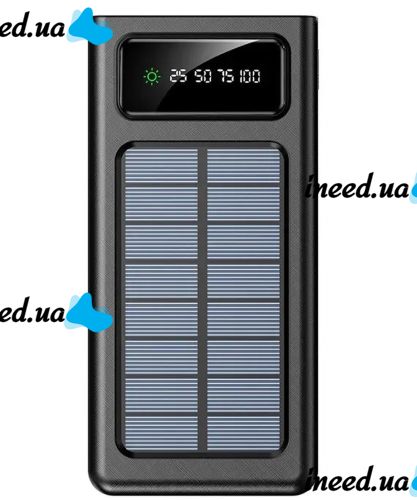 Charger Power bank YM-485 Solar 10000 mAh with a set of cables 4in1 External solar battery Type-C microUSB Lightning