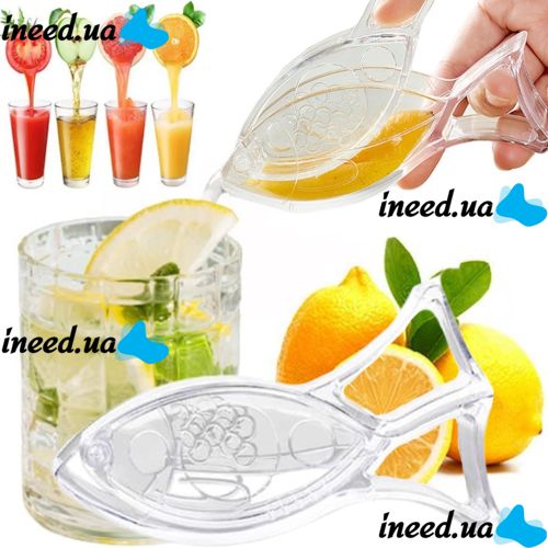 Ручна акрилова Соковижималка Для часточок лимона і апельсина Empire Home Juicer під тиском, механічний прес для цитрусових акриловий прозора