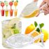 Hand-held Acrylic Juicer for Lemon and Orange Slices Empire Home Juicer under Pressure, Mechanical Citrus Press Acrylic Transparent
