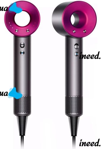 Фен для укладання і сушіння волосся Super Hair Dryer Supersonic HD07 5 в 1 стайлер зі змінними магнітними насадки, захистом від перегріву і турборежимом 1600 W Рожевий