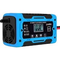Автомобільний імпульсний пускозарядний АКБ Jinnuoyi Pulse Repair Charger 12V 10A пристрій з LED дисплеєм для зарядки акумуляторів авто 10Ah-200Ah