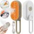 Паровая щетка для котов и собак Steamy Pet Brush E-W3317 электрическая расческа с распылителем пара для вычесывания шерсти животных USB XL-889