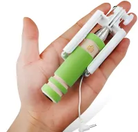 Мини монопод штатив для селфи Mini Monopod Z07-5 E портативная селфи палка 50 см селфи-монопод с кнопкой и кабелем для Android и IOS от AUX