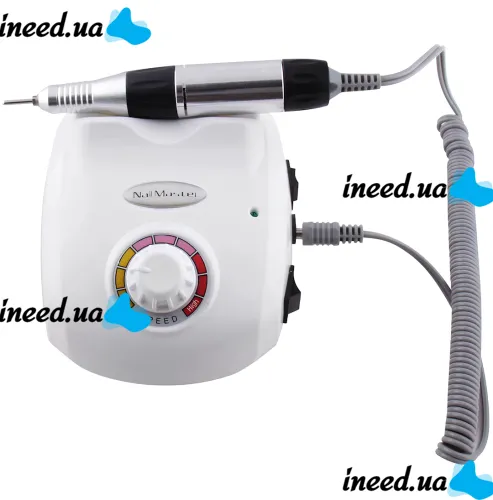 Машинка фрезер для маникюра и педикюра Beauty Nail DM-502 35000 оборотов, электрический аппарат для обработки ногтей с насадками и педалью 