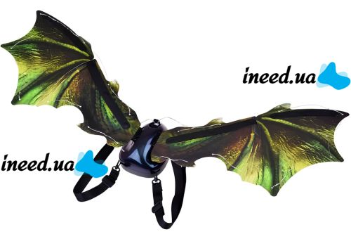 Дитячі рухливі крила Динозавра Dinosaur Wings 2 електричні карнавальні крила на ремінцях з підсвічуванням музикою і ефектом пурхання 85 см