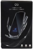 Car Touch Phone Holder Smart Sensor Q3 Universal Mount with Wireless, Magnetic Charging for Car Phone 15W