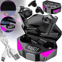 Wireless Gaming Headphones Wireless Headset TWS X15 Touch Bluetooth Headset with RGB LED Backlight and Noise Reduction in a USB HA-137 Case