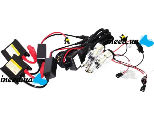 Set of xenon Bosch H3 HID 5000K 35W 12V with ignition boxes and lamps, set of xenon lamps for headlights in car White