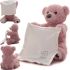 Мягкая детская игрушка Peekaboo Bear плюшевый мишка 33 см музыкальный интерактивный играющий в прятки говорящий медведь от 6 месяцев Пикабу Розовый