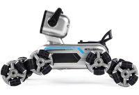 Трюкова собака робот Champions Stunt Robot Dog восьмиколісний щеня зі звуковими і світловими ефектами на радіокеруванні пультом і жестами USB