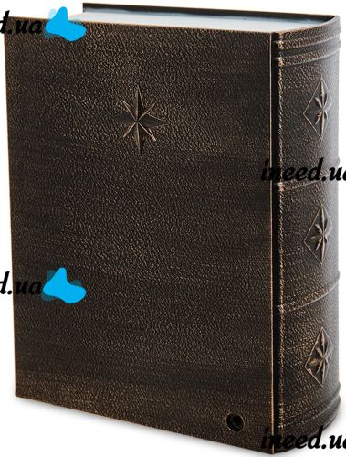 Нічник у формі різдвяної книги XMAS WDL 24023b Новорічний музичний світильник книжка з ефектом хуртовини і LED підсвічуванням на батарейках USB