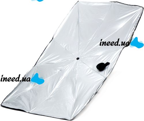 Car Reflective Curtain Umbrella Car Umbrella Sunshade 120x70 cm Windshield Visor for Sun Protection in Cars Black