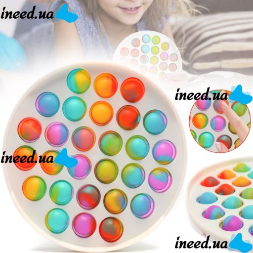 Simple Dimple T-104 children's anti-stress toy Simple Dimple T-104 developmental silicone Simple Dimple for stress relief, sensory Circle for children from 3 years Pop it