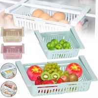 Stretchable Hanging Storage Rack TM18013 sliding refrigerator organizer TM18013 hanging container, sliding shelf, food storage basket