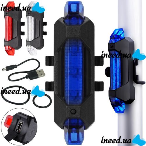 Bike Light SD-616 rechargeable bike light with rear stop Bike Light SD-616 rechargeable bike light, bike stop signal on the bike frame 4 modes of operation from USB