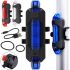 Bike Light SD-616 rechargeable bike light with rear stop Bike Light SD-616 rechargeable bike light, bike stop signal on the bike frame 4 modes of operation from USB