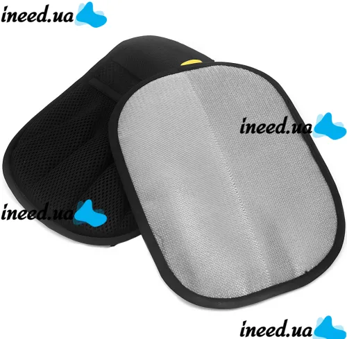 Двостороння рукавичка Pet Hair Removal Glove PL-23 для видалення шерсті тварин, електростатична щітка для прибирання ворсу, пилу та волосся 24х16 см
