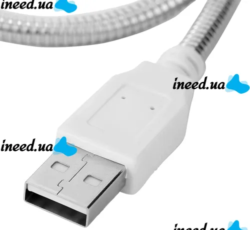Гнучка лампа USB LED Light 35 см для підсвічування клавіатури ноутбука , портативне металеве підсвічування на гнучкій ніжці для повербанка