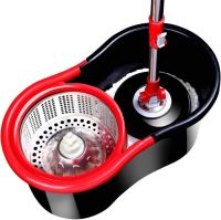 Комплект швабра з турбо віджимом і відром Spin Mop 360 10 л набір для прибирання та миття підлоги Magic Mop телескопічна швабра з насадкою з мікрофібри