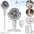 Floor standing cordless fan Circulation Fan F1 tabletop air cooler with remote control, timer and height adjustment 5 modes from USB