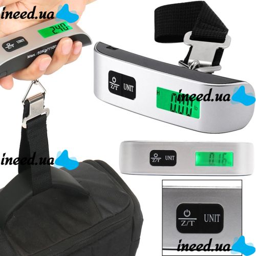 Canter electronic scales without change 50 kg Canter S044 digital Hand Scales with Backlit screen, luggage weighing device ACS 50KG S 004