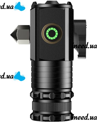 Ручной фонарь со стеклобоем Bailong X-BAIL BL-450XC 5W аккумуляторный светодиодный мини LED фонарик с креплением, молотком и магнитом 800 лм Type-C