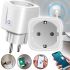 Розумна розетка Tuya Smart Socket Plug WH004 16А 100-240V смарт розетка EU з таймером WiFi і дистанційним голосовим управлінням з телефону в розетку